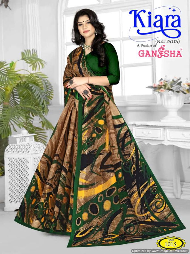 Kiara Vol 1 By Ganesha Heavy Cotton Printed Sarees Wholesale Suppliers In Mumbai